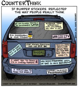 Bumper Sticker-TheWayPeopleThink